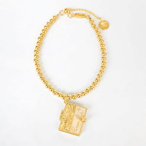 Secret Scriptures Bracelet: Peace - Gold